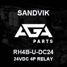 RH4B-U-DC24 Sandvik 24VDC 4P RELAY | AGA Parts