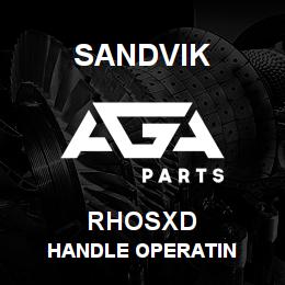 RHOSXD Sandvik HANDLE OPERATIN | AGA Parts