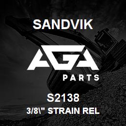 S2138 Sandvik 3/8" STRAIN REL | AGA Parts