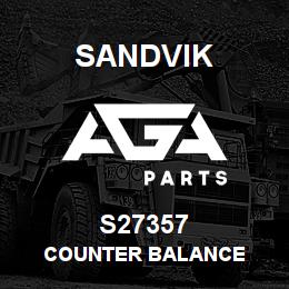 S27357 Sandvik COUNTER BALANCE | AGA Parts