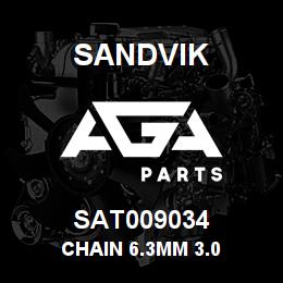 SAT009034 Sandvik CHAIN 6.3MM 3.0 | AGA Parts
