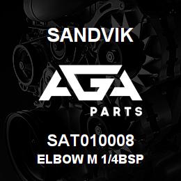 SAT010008 Sandvik ELBOW M 1/4BSP | AGA Parts