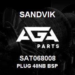 SAT068008 Sandvik PLUG 40NB BSP | AGA Parts