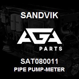 SAT080011 Sandvik PIPE PUMP-METER | AGA Parts