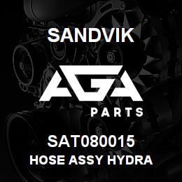 SAT080015 Sandvik HOSE ASSY HYDRA | AGA Parts