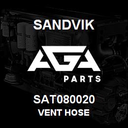 SAT080020 Sandvik VENT HOSE | AGA Parts