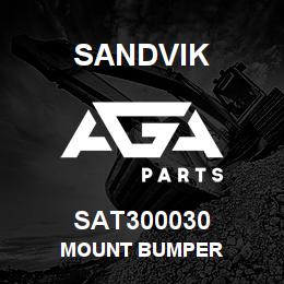 SAT300030 Sandvik MOUNT BUMPER | AGA Parts