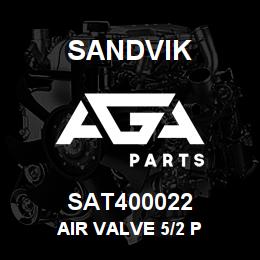 SAT400022 Sandvik AIR VALVE 5/2 P | AGA Parts