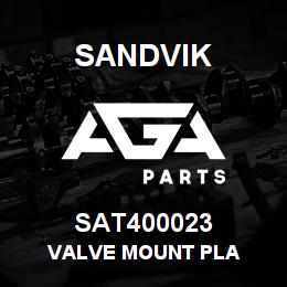SAT400023 Sandvik VALVE MOUNT PLA | AGA Parts