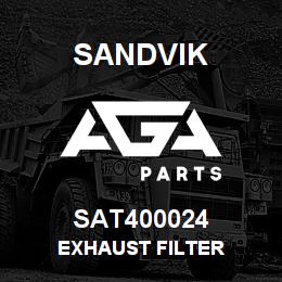 SAT400024 Sandvik EXHAUST FILTER | AGA Parts