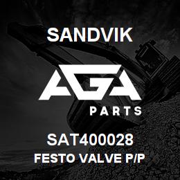 SAT400028 Sandvik FESTO VALVE P/P | AGA Parts