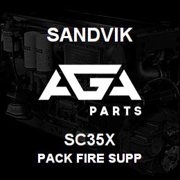 SC35X Sandvik PACK FIRE SUPP | AGA Parts