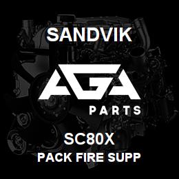 SC80X Sandvik PACK FIRE SUPP | AGA Parts