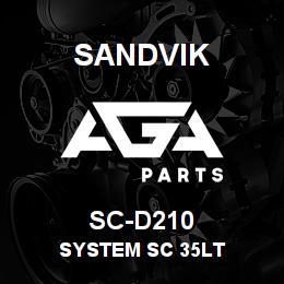 SC-D210 Sandvik SYSTEM SC 35LT | AGA Parts