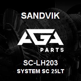 SC-LH203 Sandvik SYSTEM SC 25LT | AGA Parts
