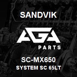 SC-MX650 Sandvik SYSTEM SC 65LT | AGA Parts