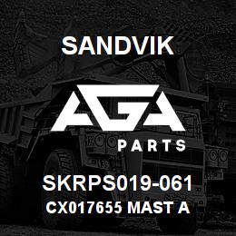 SKRPS019-061 Sandvik CX017655 MAST A | AGA Parts