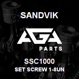 SSC1000 Sandvik SET SCREW 1-8UN | AGA Parts