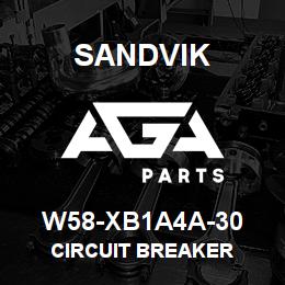 W58-XB1A4A-30 Sandvik CIRCUIT BREAKER | AGA Parts