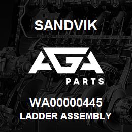 WA00000445 Sandvik LADDER ASSEMBLY | AGA Parts