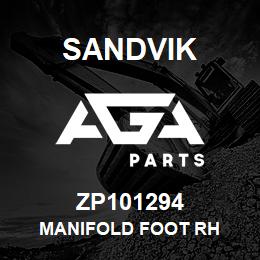 ZP101294 Sandvik MANIFOLD FOOT RH | AGA Parts