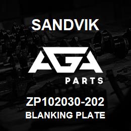 ZP102030-202 Sandvik BLANKING PLATE | AGA Parts