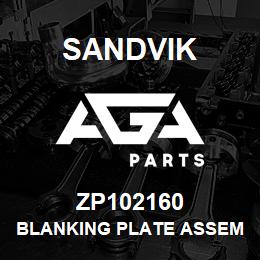 ZP102160 Sandvik BLANKING PLATE ASSEMBLY DRILLHEAD | AGA Parts