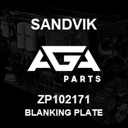 ZP102171 Sandvik BLANKING PLATE | AGA Parts