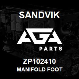ZP102410 Sandvik MANIFOLD FOOT | AGA Parts