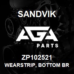 ZP102521 Sandvik WEARSTRIP, BOTTOM BRASS | AGA Parts