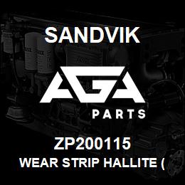 ZP200115 Sandvik WEAR STRIP HALLITE (8502301) | AGA Parts