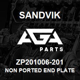 ZP201006-201 Sandvik NON PORTED END PLATE | AGA Parts