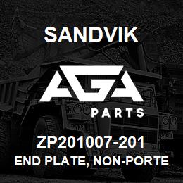ZP201007-201 Sandvik END PLATE, NON-PORTED | AGA Parts