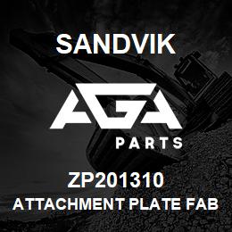 ZP201310 Sandvik ATTACHMENT PLATE FABRICATION | AGA Parts