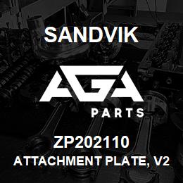 ZP202110 Sandvik ATTACHMENT PLATE, V2I | AGA Parts