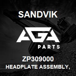 ZP309000 Sandvik HEADPLATE ASSEMBLY, ANGLED 6" SQUARE | AGA Parts