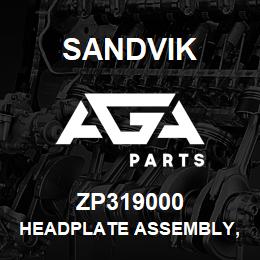 ZP319000 Sandvik HEADPLATE ASSEMBLY, FRONT ENTRY | AGA Parts