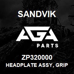 ZP320000 Sandvik HEADPLATE ASSY, GRIPPER JAW | AGA Parts