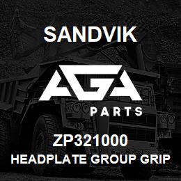 ZP321000 Sandvik HEADPLATE GROUP GRIPPER JAW FRONT | AGA Parts