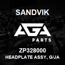 ZP328000 Sandvik HEADPLATE ASSY, G/JAW UN2807 | AGA Parts