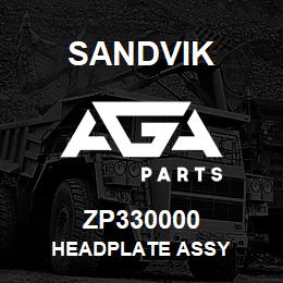 ZP330000 Sandvik HEADPLATE ASSY | AGA Parts