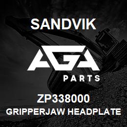 ZP338000 Sandvik GRIPPERJAW HEADPLATE L/H UN2807 | AGA Parts