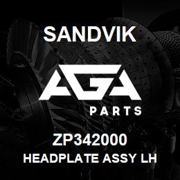 ZP342000 Sandvik HEADPLATE ASSY LH | AGA Parts