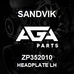 ZP352010 Sandvik HEADPLATE LH | AGA Parts