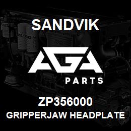 ZP356000 Sandvik GRIPPERJAW HEADPLATE L/HAND UN2807 | AGA Parts