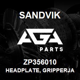 ZP356010 Sandvik HEADPLATE, GRIPPERJAW GROUP, L/H | AGA Parts