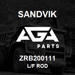 ZRB200111 Sandvik L/F ROD | AGA Parts