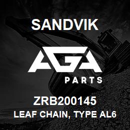 ZRB200145 Sandvik LEAF CHAIN, TYPE AL644 | AGA Parts