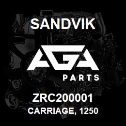 ZRC200001 Sandvik CARRIAGE, 1250 | AGA Parts