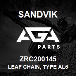 ZRC200145 Sandvik LEAF CHAIN, TYPE AL644 (PAIR) | AGA Parts